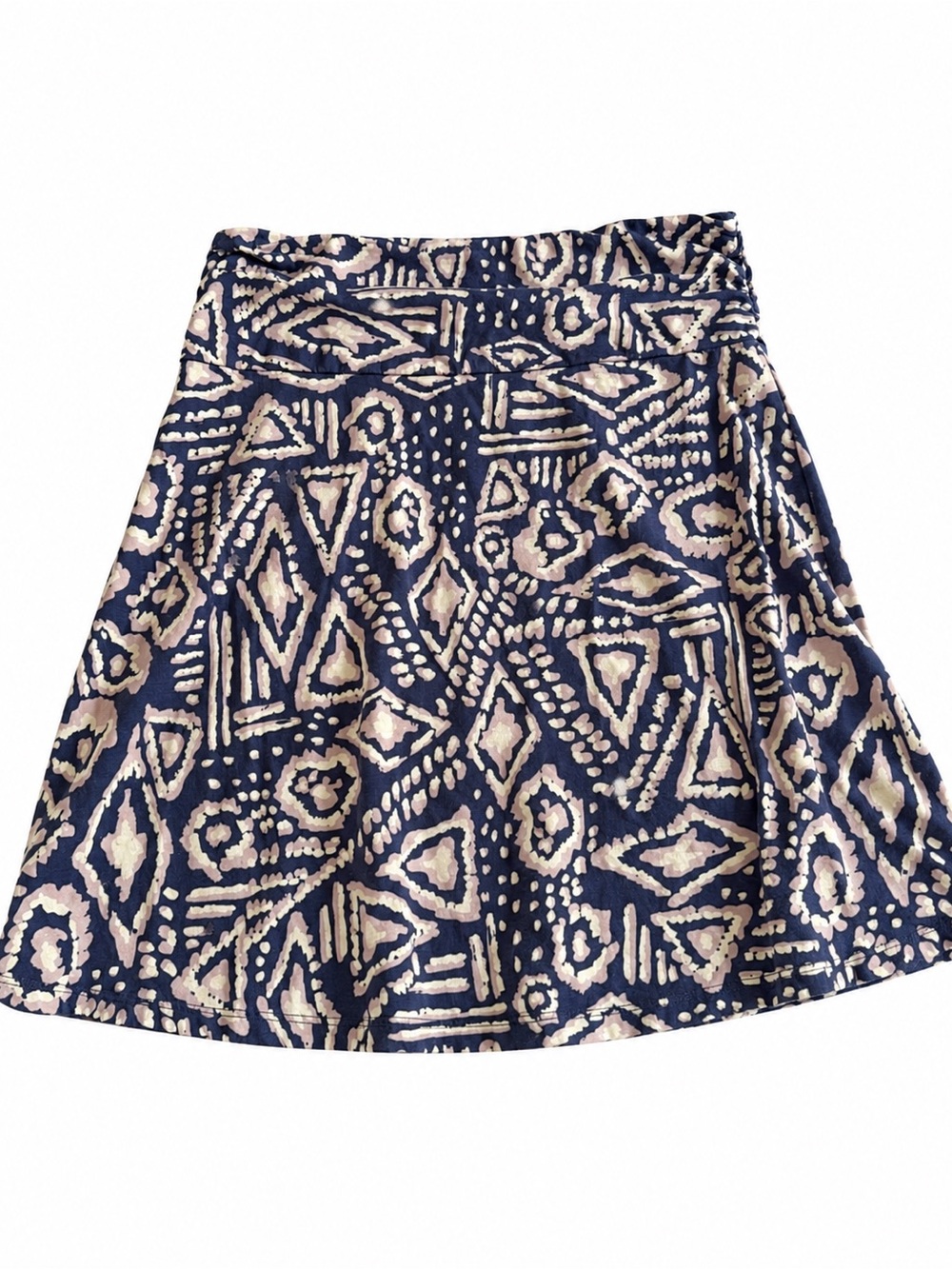 Toad&Co organic cotton-blend skirt featuring geometric patterns Sz Medium